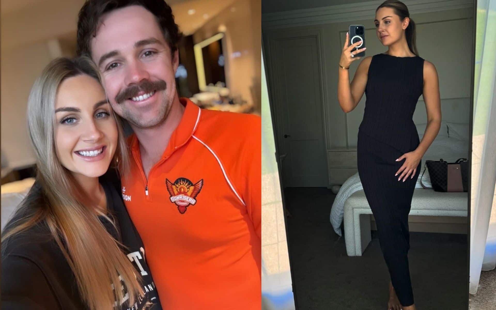 [Watch] Travis Head's Gorgeous Wife Jessica Joins Him For SRH vs GT Clash in Hyderabad
